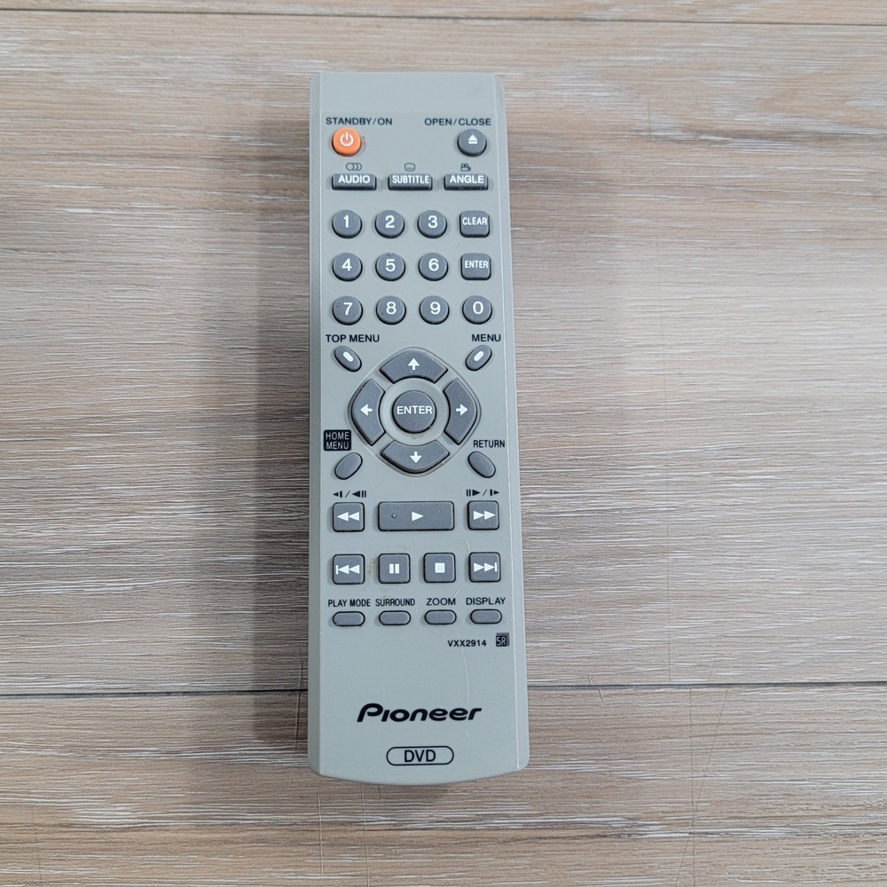 Pioneer VXX2914 DVD Player Remote Control Gray OEM Replacement Controller